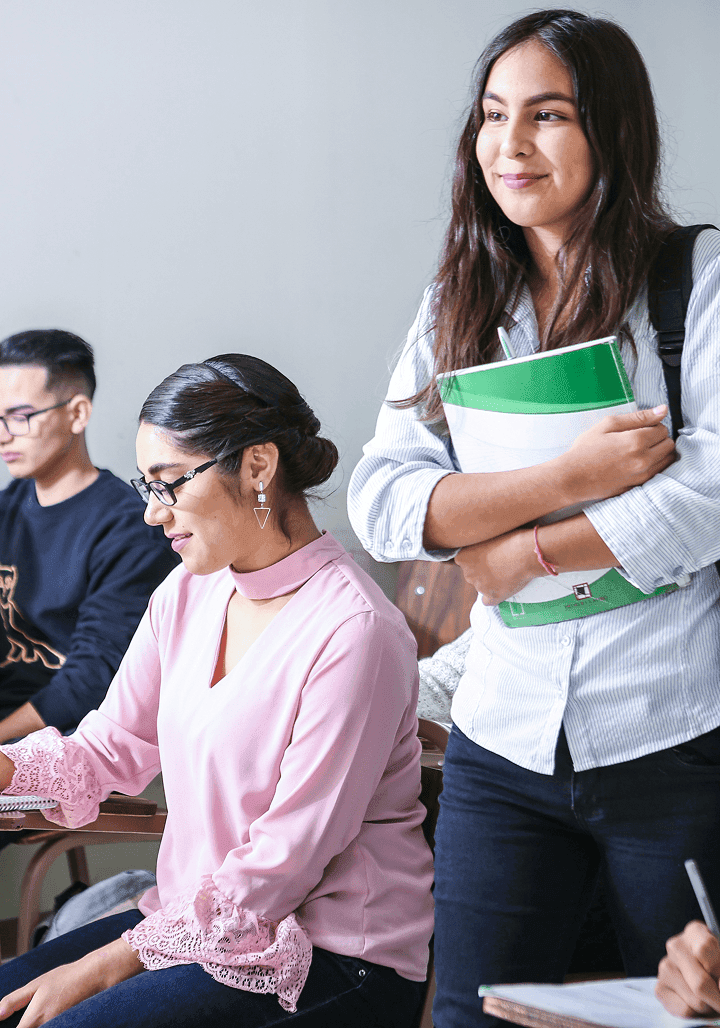Students in a classroom